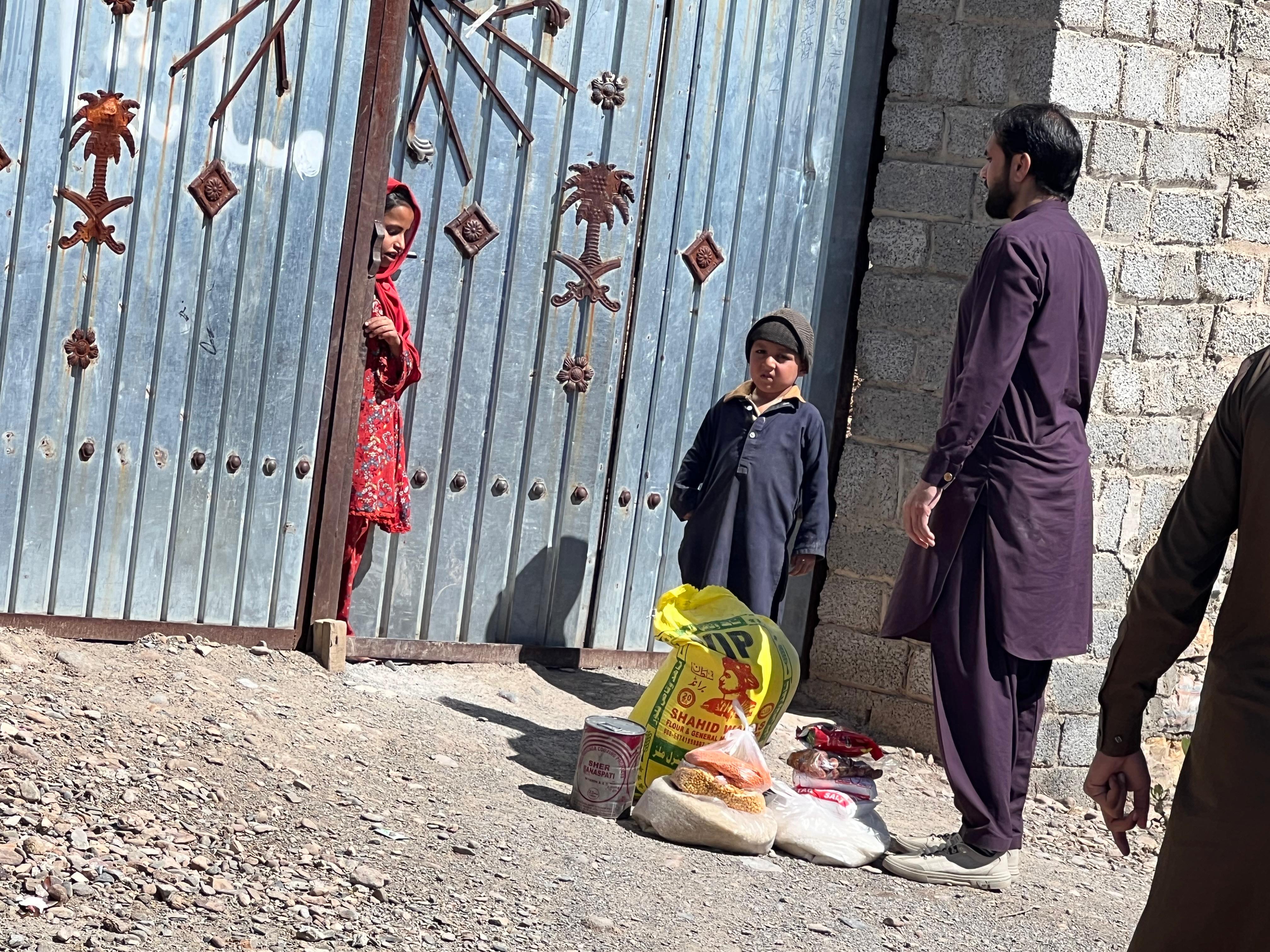 Food packages prepared for families in Jamrud